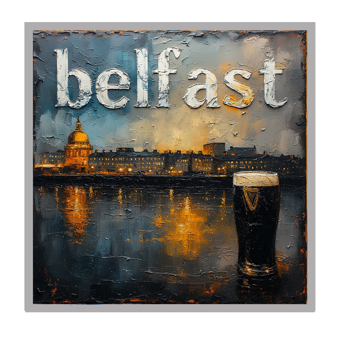 Belfast city Guinness - small print